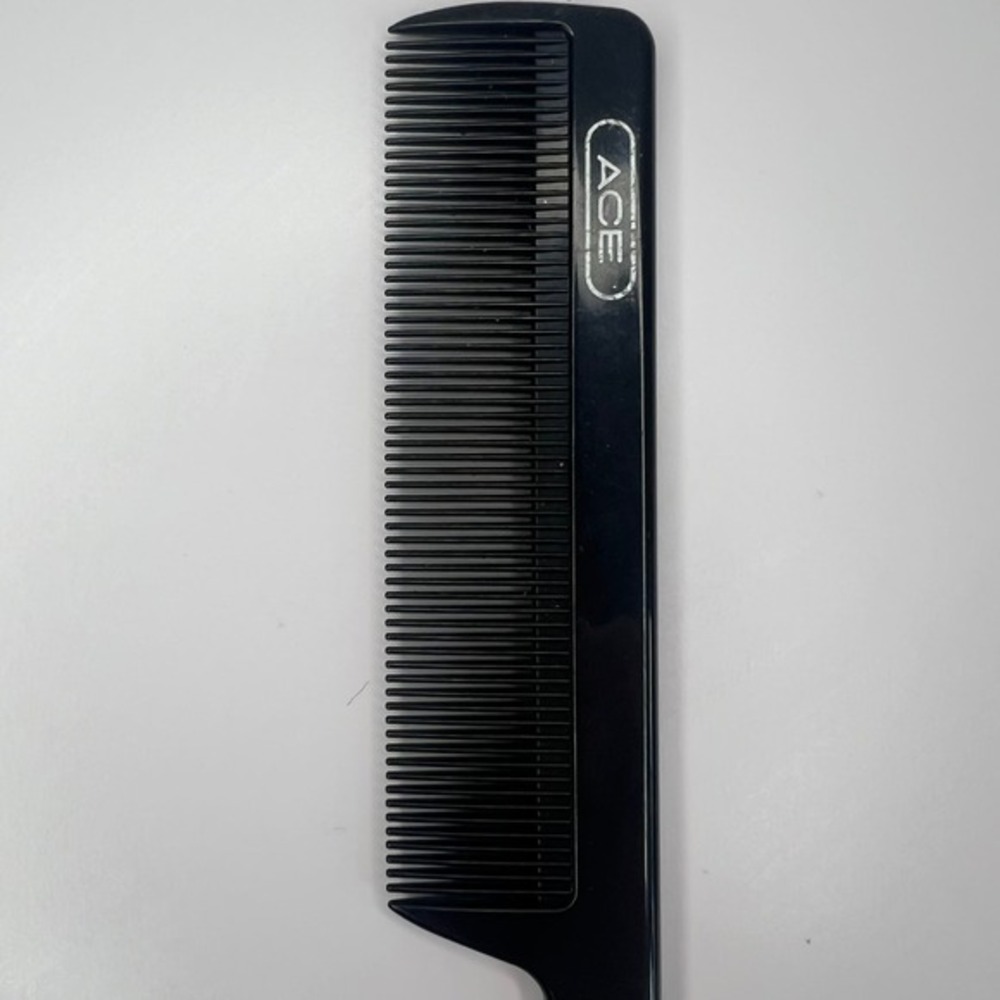 Ace Rat Tail‎ Comb 8 Inch Long Made in USA Hair Styling Tool Black Comb